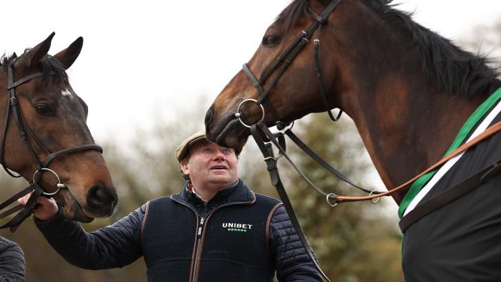 Jonbon trainer Nicky Henderson and Constitution Hill